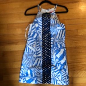 LILY PULITZER blue & white dress.